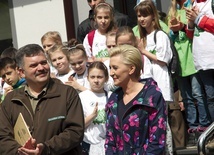 Prezydentową i wszystkich gości powitał Andrzej Matysiak. 
