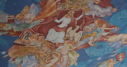 Fragment fresku, którego otwarcie dla szerokiej publiczności zaplanowane zostało na Noc Muzeów 19 maja