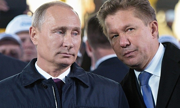 Aleksiej Miller (z prawej), szef Gazpromu, to jeden z najważniejszych ludzi w otoczeniu Władimira Putina.