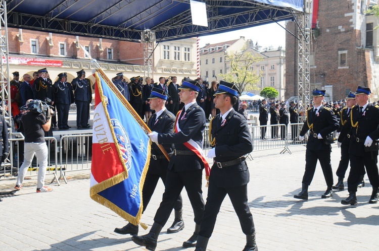 Małopolski Dzień Strażaka na Rynku Głównym 