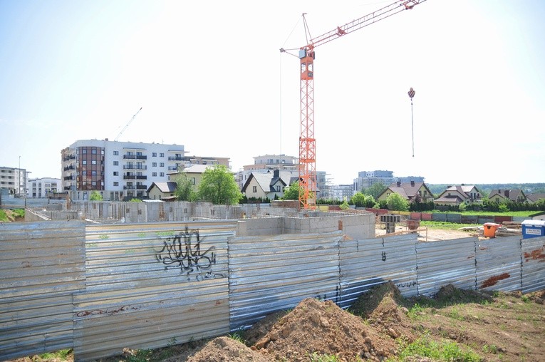 Budowa koscioła przy ul. Berylowej w Lublinie