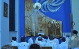Modlitwa w kaplicy Matki Bożej Fatimskiej