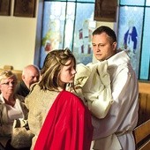 ▲	Po Eucharystii uczniowie z Zespołu Szkół Salezjańskich im. św. Dominika Savio w Ostródzie zaprezentowali inscenizację na temat męczennika. 