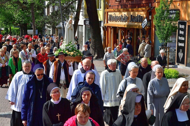 Pani Fatimska na ulicach Zakopanego