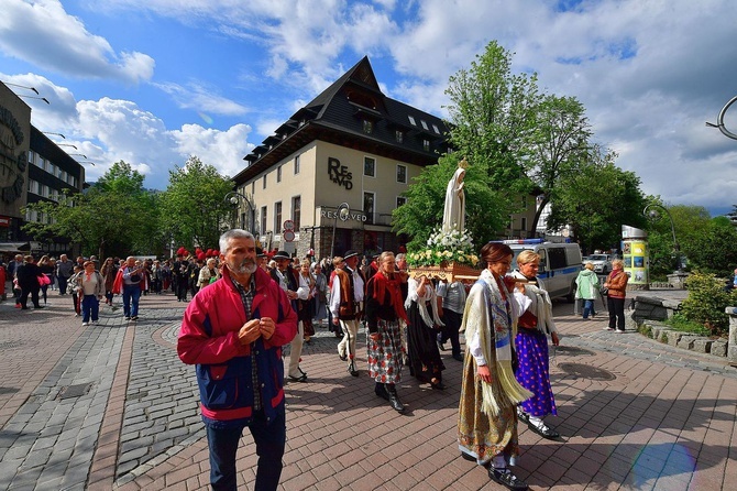 Pani Fatimska na ulicach Zakopanego