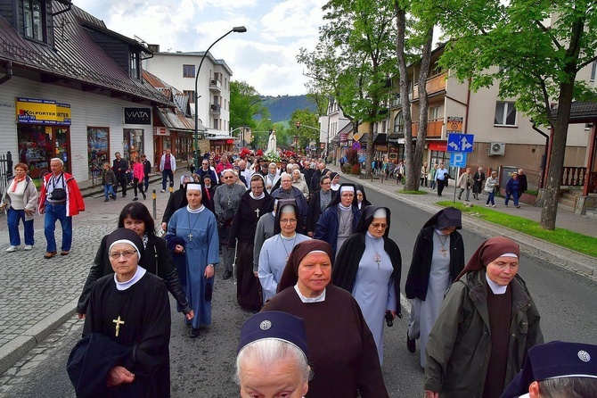 Pani Fatimska na ulicach Zakopanego