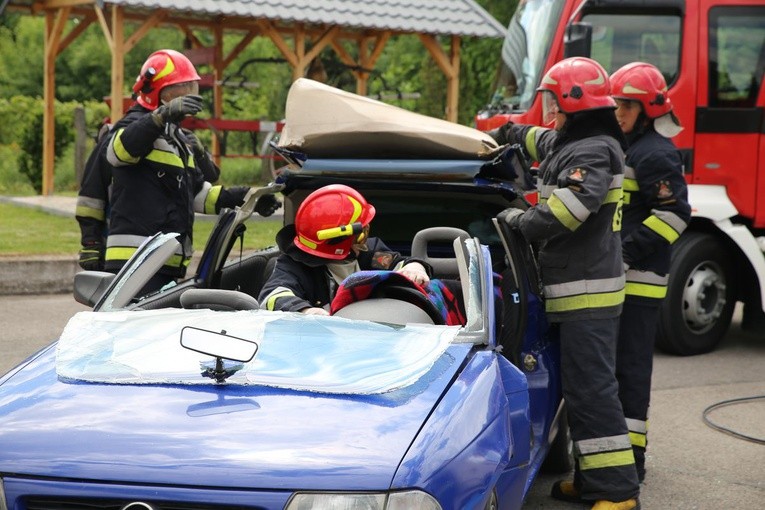 Pokazy działania strażaków 