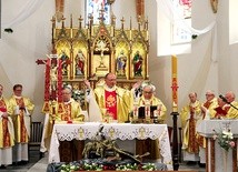 ▲	Ks. Dariusz Kowala przewodniczył jubileuszowej dziękczynnej Eucharystii.