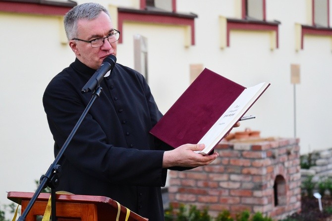 Poświęcenie ogrodu biblijnego w Lidzbarku Warmińskim