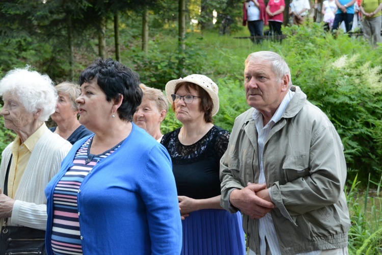 Pielgrzymka modlących się za księży