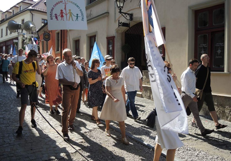 5. Marsz dla Życia i Rodziny w Bielsku-Białej 2018 - na trasie