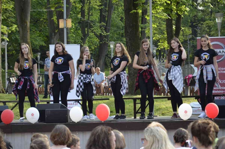 5. Marsz dla Życia i Rodziny w Bielsku-Białej 2018 - festyn Caritas