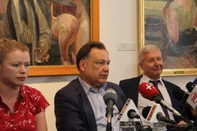 O portrecie Marii Heydel powiedziała Paulina Szymulak-Bugajska. Obok Adam Struzik i Adam Zieleziński, dyrektor Muzeum (z prawej) 