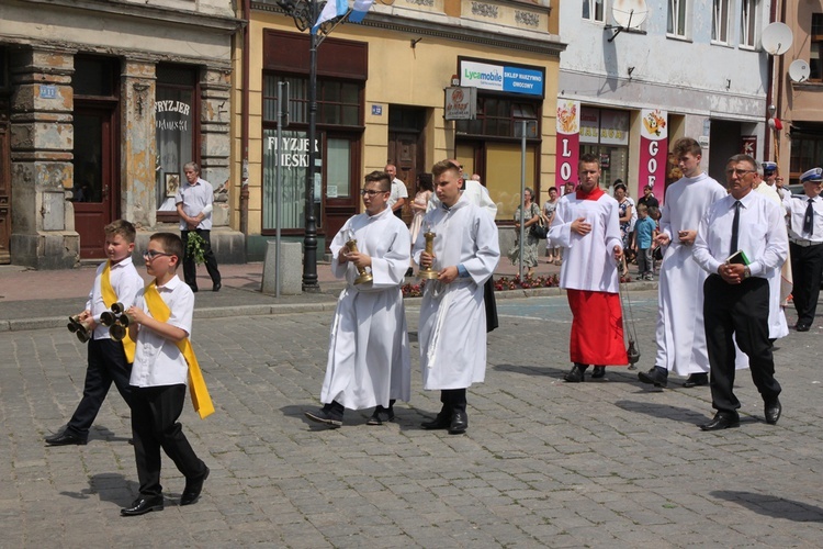 Msza św. i procesja Bożego Ciała w Ziębicach