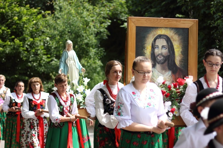 Procesja Bożego Ciała w Glisnem