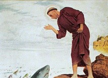 Arnold Böcklin "Św. Antoni wygłaszający kazanie do ryb"; olej na płótnie, 1892 r. Kunsthaus, Zurych