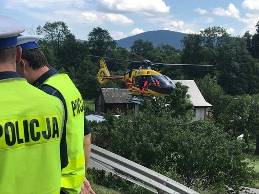 Ponad 40 osób poszkodowanych w wypadku na zakopiance