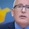 Timmermans: KE wystąpiła do Rady UE o zorganizowanie formalnego wysłuchania Polski