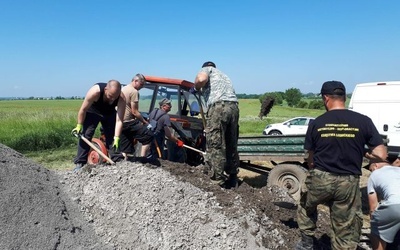 Tu na razie jest ściernisko, ale...