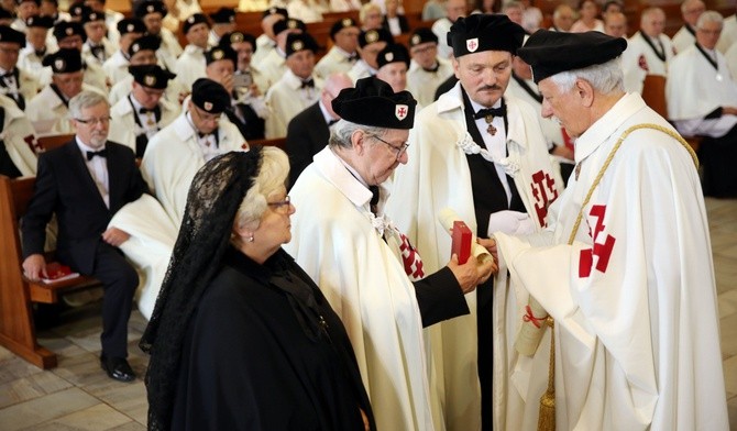Członkowie zakonu rycerskiego z wizytą na Śląsku