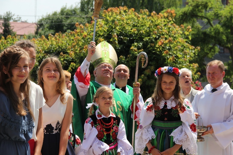 Poświęcenie zegara w Bąkowie Górnym