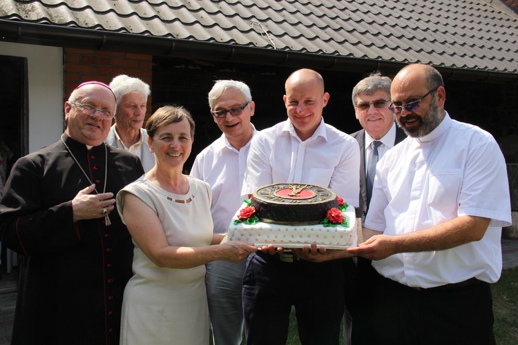 Poświęcenie zegara w Bąkowie Górnym