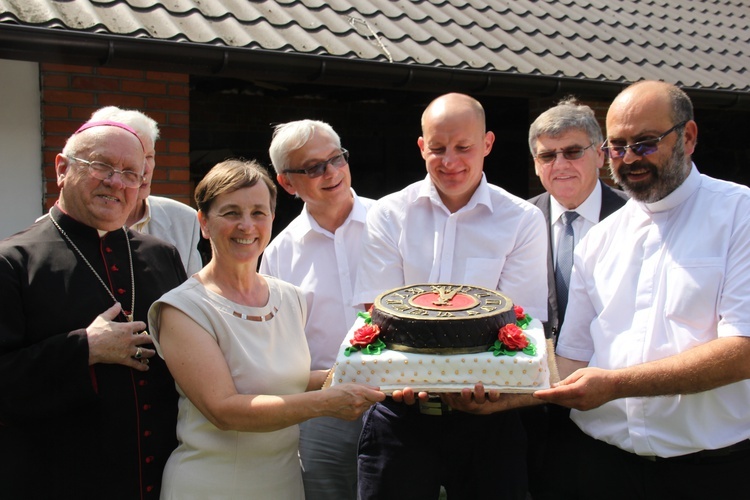 Poświęcenie zegara w Bąkowie Górnym