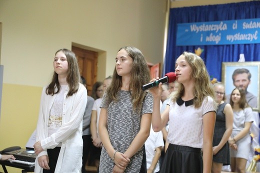 S. Berta Hernandez w szkole bł. Michała Tomaszka w Łękawicy