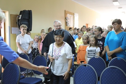 S. Berta Hernandez w szkole bł. Michała Tomaszka w Łękawicy