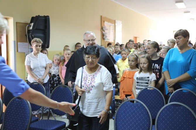 S. Berta Hernandez w szkole bł. Michała Tomaszka w Łękawicy