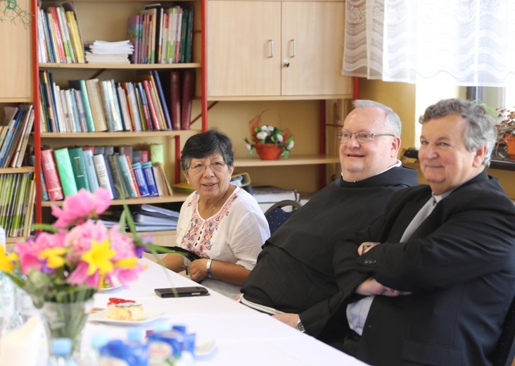 S. Berta Hernandez w szkole bł. Michała Tomaszka w Łękawicy