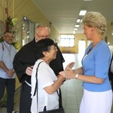 S. Berta Hernandez w szkole bł. Michała Tomaszka w Łękawicy