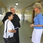 S. Berta Hernandez w szkole bł. Michała Tomaszka w Łękawicy