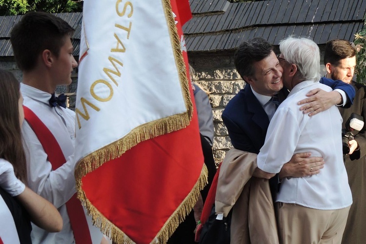 Tablica świętych Kawalerów Orderu Uśmiechu w Leśnej