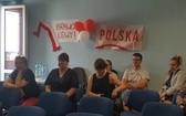 Strefa kibica w rudzkim szpitalu