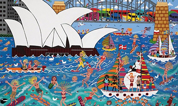 „The Sydney Breeze” autorstwa Marie Jonsson Harrison można zobaczyć w Katowicach w ramach Art Naïf.