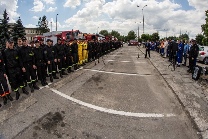 Ćwiczenia ratowników w Połańcu