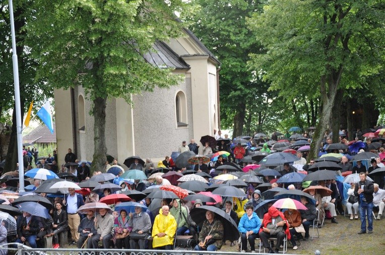 Mężczyźni i młodzieńcy na Górze Świętej Anny