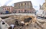 Prace archeologiczne w pobliżu Bramy Krakowskiej