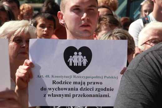 Protest przeciwko Modelowi na rzecz Równego Traktowania