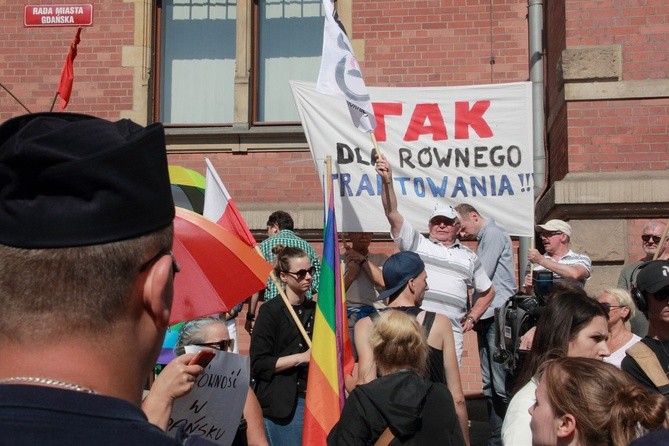 Protest przeciwko Modelowi na rzecz Równego Traktowania