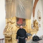 Renowacja kruzganków klasztoru franciszkanów w Krakowie.