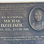 Przybysławice - tablica ks. Michała Dziedzica