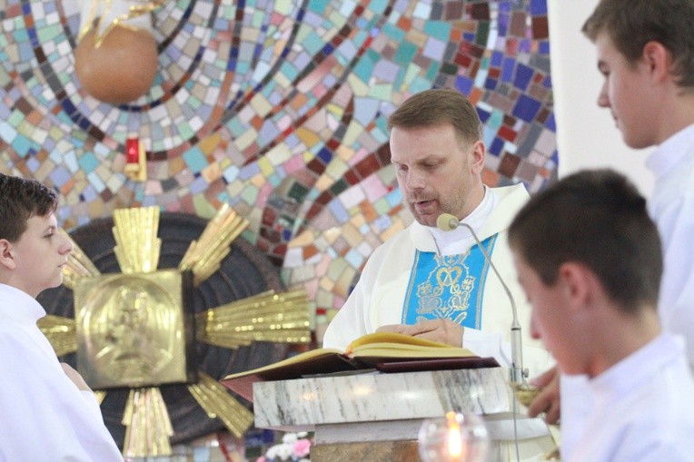 Przybysławice - tablica ks. Michała Dziedzica