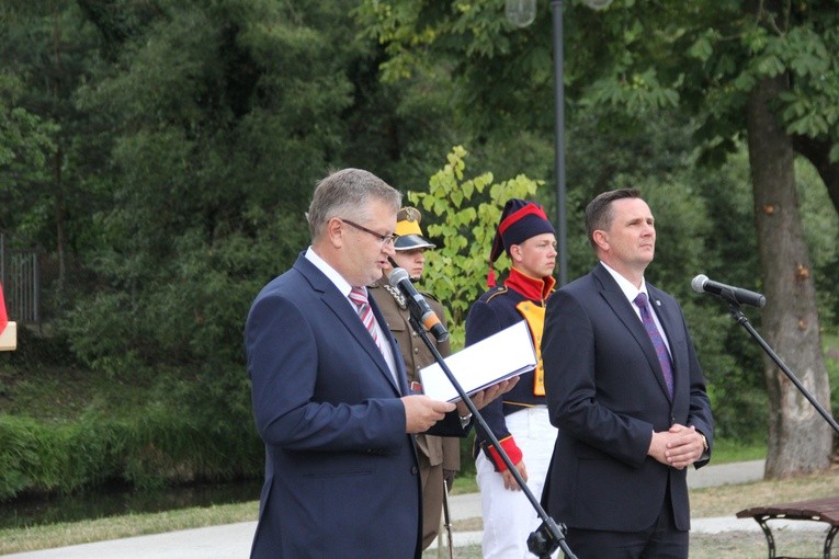 Odsłonięcie pomnika Jana Kozietulskiego w Skierniewicach