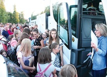 Pożegnanie wyjeżdżających nad Bałtyk.