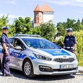 Policjantki z sandomierskiej drogówki.