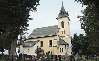 ▼	Kościół parafialny.