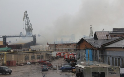 Duży pożar w Gdańsku