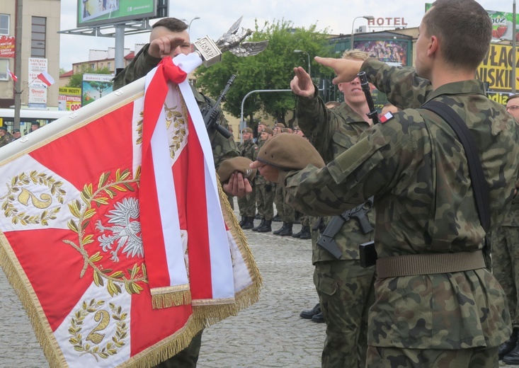 Przysięga terytorialsów w Płocku